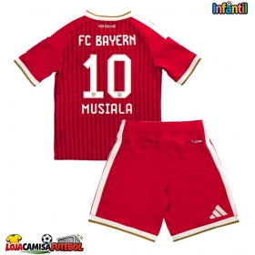 Camisa de Futebol Bayern Munich Jamal Musiala #10 Equipamento Principal Infantil 2026-27 Manga Curta (+ Calças curtas)